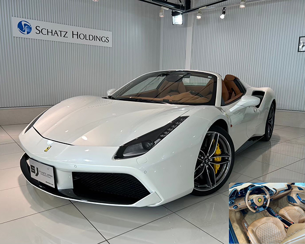 Ferrari 488スパイダー ビアンコイタリア